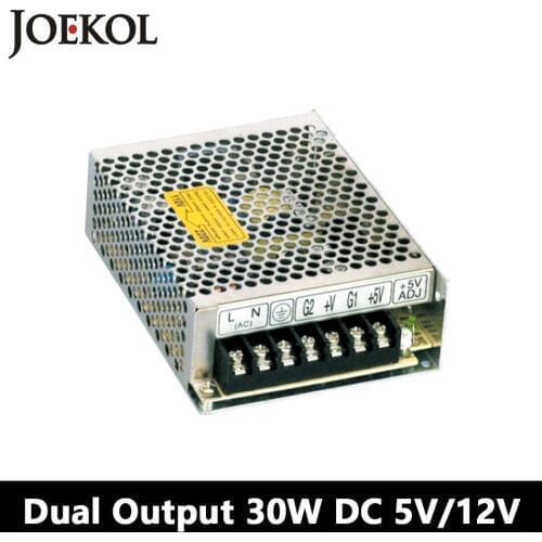 Dual Output Switching Power Supply 30W 5V 12V,Ac Dc Converter For Led Strip Light,110V/220V Transformer To DC 5V/12V,led Driver