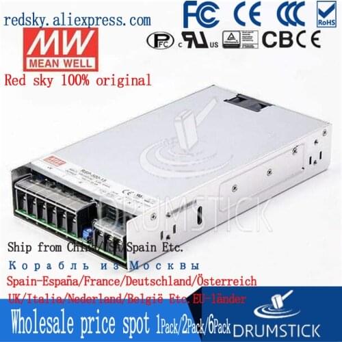 Transmit MEAN WELL RSP-500-24V/48V/12V/27V/5V/15V/3.3V 500W thin switching power supply replace SP/S