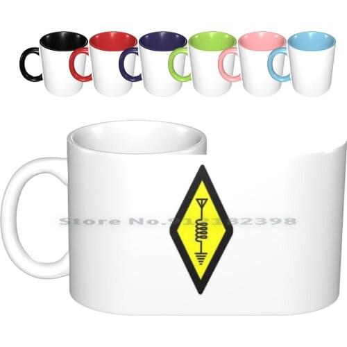 International Symbol Of Amateur Radio Ceramic Mugs Coffee Cups Milk Tea Mug Amateur Radio Ham Radio Radio Frequency Spectrum