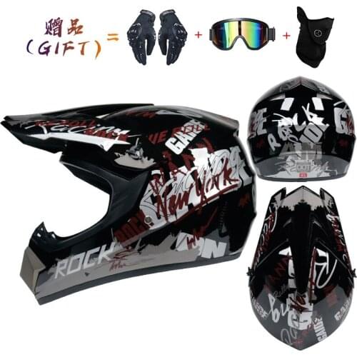 Free Gift Motocross Helmet Motorcycle Full Face Racing Helmet Downhill Moto Cross Bike Dirt Helmets ATV Off Road Casque Casco