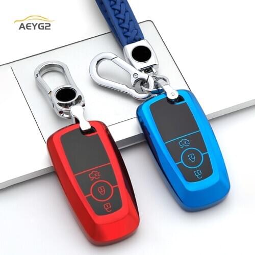 Soft TPU Car Remote Key Cover Case For Ford Fusion Mustang Explorer 5 Mondeo Mk4 Escort Trurus TITA F-150 F-250 F-350 2017 2018