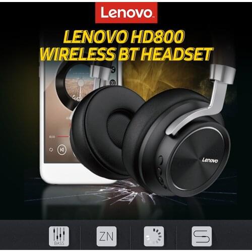 Lenovo HD800 Headphone BT5.0 Wireless/Wired Headset Comes with 3.5mm Plug/40mm Powerful Driver Compatible with iOS Android
