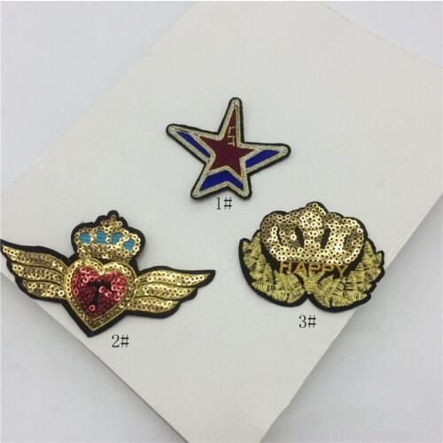 Wholesale 20pcs Embroidered Sewing On Patch Iron-On Patch Stickers For Clothes Sewing Fabric Applique Supplies YH128