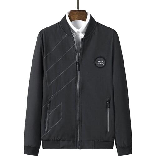 Autumn coat mens Korean fashion jacket mens youth joker stand collar slim casual jacket baseball uniform spring and autumn