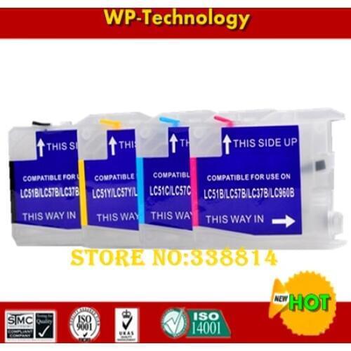 Empty Refill cartridge suit for LC51 LC37 LC960 LC970 LC57 LC1000,suit for Brother DCP-130C 135C 150C 155C 330C etc