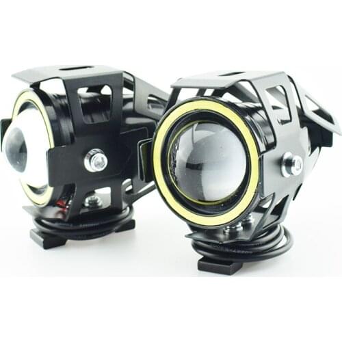 12V 125W Motorcycle Headlights LED Moto spotlights Driving Lamp fog spot lights motorbike U7 headlamp work lights accessories