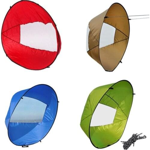 108*108cm Lightweight Kayak Wind Sail Kayaking SUP Paddle Board Drifting Surfing Sail With Clear Window Kayak Boat Accessories