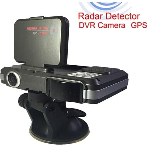 Best 3 IN 1 Car Radar Detector DVR Camera video recorde Dash Cam FHD 720P 140 Degree With Angle GPS Logger Russian version