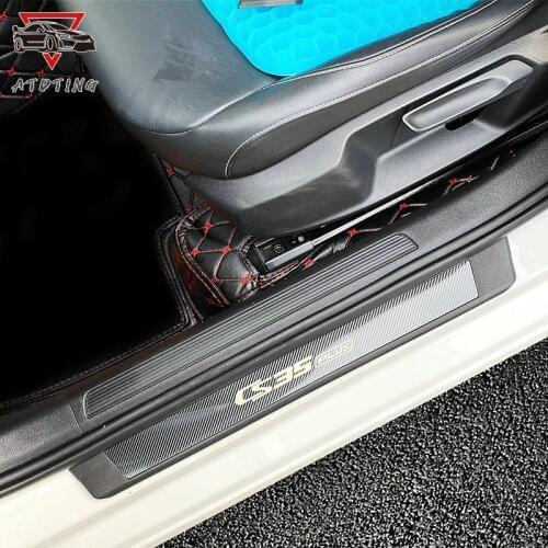 High-quality stainless steel+ABS Plate Door Sill Welcome Pedal Car Styling Car Accessories 4pcs set For changan CS35 plus 2019