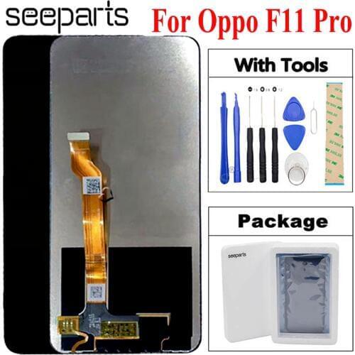 100% Tested For LCD Oppo F11 Pro LCD CPH1969 Display Touch Screen Digitizer Assembly Replacement Oppo F11 LCD F11 Pro Screen
