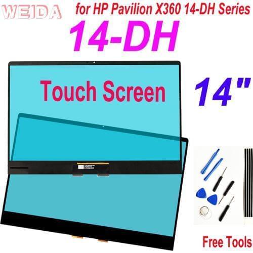 14" Touch Digitizer Replacement for HP Pavilion X360 14-DH 14 DH Series 14-dh0706nz 14-DH0008CA L51119-001 Laptops Touch Screen