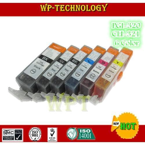 6 color compatible ink cartridge suit for BCI320 BCI321 suit for Canon IP3600 IP4600 MX860 MX870 MP980 MP990 etc