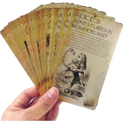 6packs/lot Business cards students' gift DIY Vintage vintage style Alices Adventure in Wonderland post card set Greeting Card