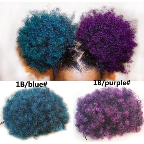 Sissis Synthetic Short Afro Kinky Drawstring Ponytail High Temperature Pony Tail Clip in Hair Extension on Puff Hair Bun