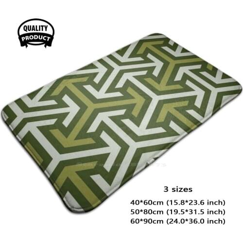 Ele Green Grey Arrows Pattern Artwork Gift Idea 3D Household Goods Mat Rug Carpet Cushion Ele Green Grey Pattern Luxury Pattern