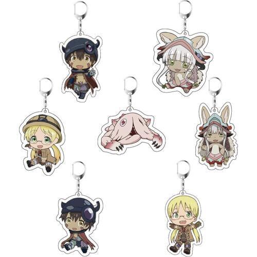 Hot Sale Anime Cartoon Made In Abyss Nanachi Acrylic Keychain Keyring Gift For Children Cosplay Pendants Keyrings Jewelry