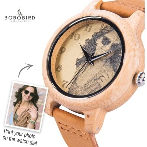 BOBO BIRD Personalized Engraved Wood Watch For Men Women Anniversary Birthday Gift For Husband Boyfriend Love Dad Mom Friend