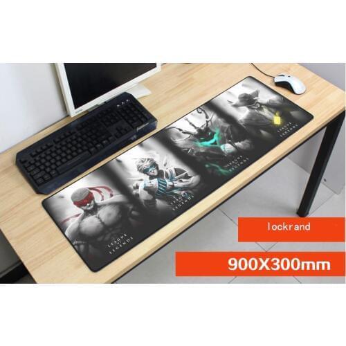 Best 900x300mm heros Rengar mouse pad lol mouse mat laptop padmouse Colourful notbook computer gaming mousepad gamer play mats