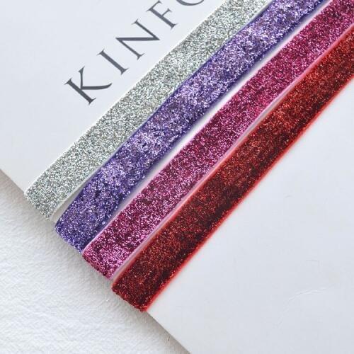 1Meter/lot) 25mm Multicolor Glitter Gold Onion Ribbon Creative Handmade DIY Hair Decoration Material Korean Bow Tie Accessories