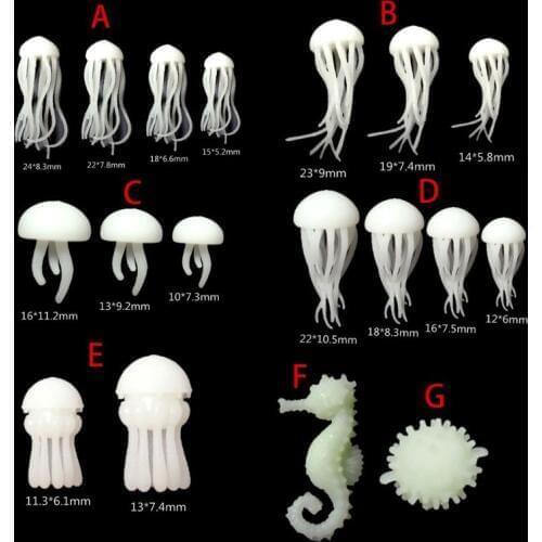 Mini Jellyfish Modeling Resin Mold Ocean Theme Fillers DIY Filling Materials Craft Tool DIY Accessories Jewelry Making Tool