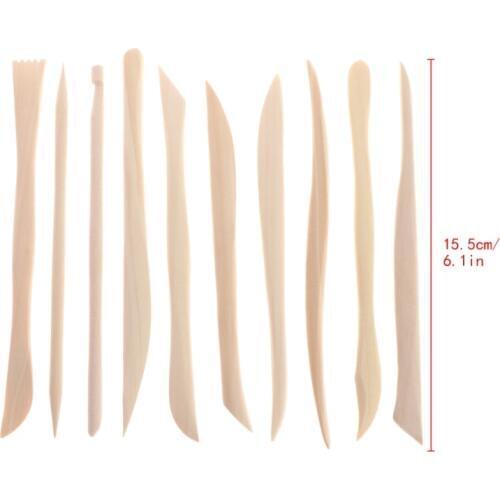 10Pcs Pottery Clay Sculpture Carving Modelling Tools Ceramic Art HobbyCraft Kit