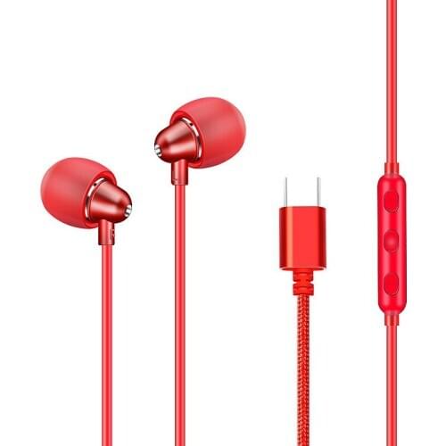 In-Ear Type-C Headphones Sleep Headphones In-Ear Headphones Type-C Head Wire Control In-Ear Gaming Headphones