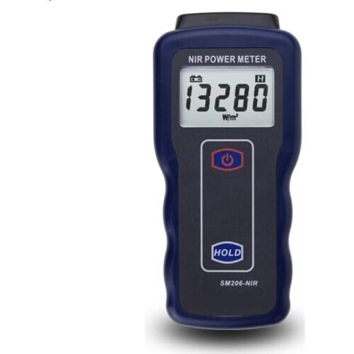 NIR Power Meter Digital Solar Infrared Irradiance Meter Sun Infrared Lamps Radiation Intensity Measurement 1-19999 W/m² SM206NIR