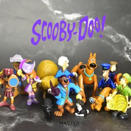 6-11.5cm New Scoobys dog joint movable doll hand model ornaments collection ornaments
