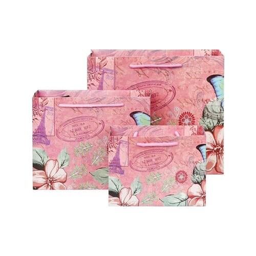 New arrive Creative wedding gift bag Handle Paper Box Bags Kraft Paper Gift Bag With Handles Dec baby birthday gift bag 1pcs