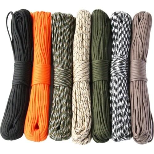 31M Paracord Parachute Cord Mil Spec Rope Lanyard Rope Outdoor Camping Climbing Hiking Ropes Survival Equipment Tent Accessories