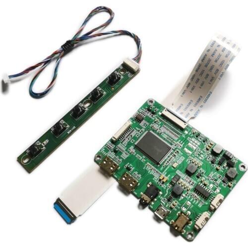 Fit G116HAN01/G133HAN02/G140HAN01 panel controller board kit 1920*1080 5V micro USB power 2-mini EDP 30-Pin laptop screen