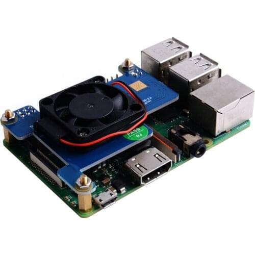 Raspberry Pi 4 PoE HAT with Cooling Fan, Mini Power Over Ethernet Expansion Board for Raspberry Pi 4 B 3B+and Rackmount T3LB