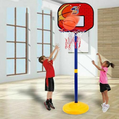 Adjustable Kids Basketball Back Board Stand & Hoop Set Children Gift UK Toys Net
