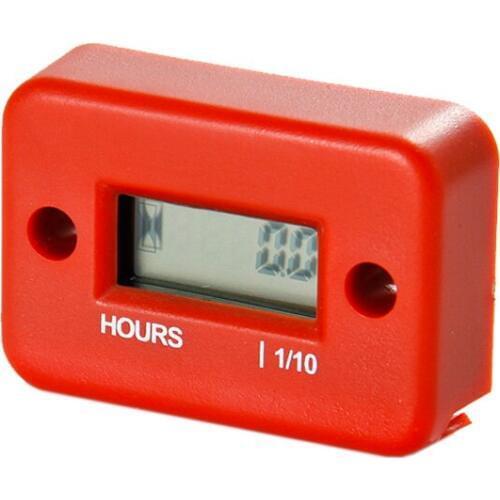 Hour Meter Digital HM006A for Dirt Quad Bike ATV Motorcycle Snowmobile motocross pit bike lawn mower tractor trucklift Red