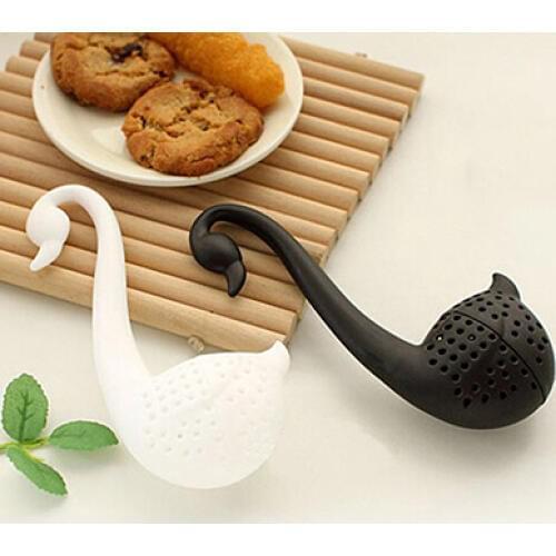 6x13cm Novelty Tea Infuser Swan Loose Tea Strainer Herb Spice Filter Diffuser Cozinha Cozinhar Kitchen Accessories Cooking Tools