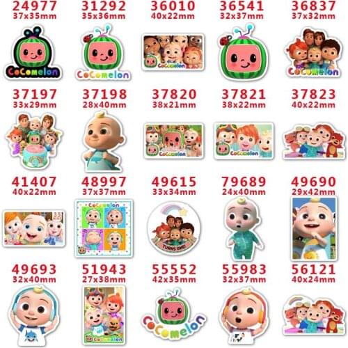 DIY Craft Supplies Sewing Accessories Cartoon Baby Printed Planar Resins Mold 30 Pieces. PR-24977