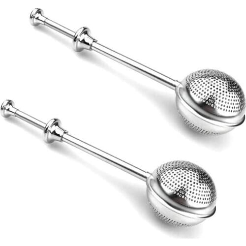 Shaker Duster Sifter Dusting Wand for Meringue Powder Sugar Flour Confectioners and Spices Stainless Steel, Pack of 2