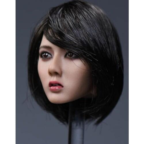 YMTOYS 1/6 Asia Female Head Sculpt Carving Model Fit 12" Female Figure Body Model