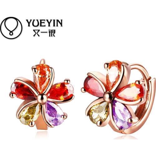 Female jewelry gold color earrings wedding jewelry fashion earrings for gift orecchini Earhook Accessories Never fade
