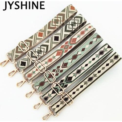 2021 New Style Bag Shoulder Strap Women Bag Accessories One Shoulder Diagonal Adjustable Bag Strap Ethnic Style Belts Webbing