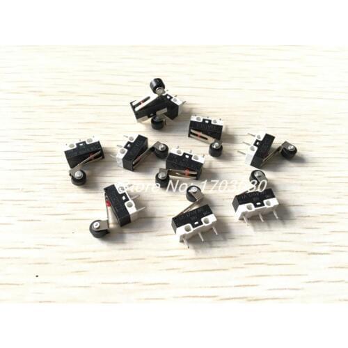 10Pcs NO NC Momentary Roller Hinge Lever SPDT Micro Limit Switches CNC Home LOT