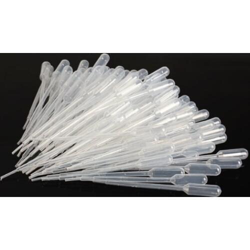 Vktech 100PCS 1ml Graduated Pipettes Dropper Polyethylene Party Gift Kitchen Cake Mold Baking Tools