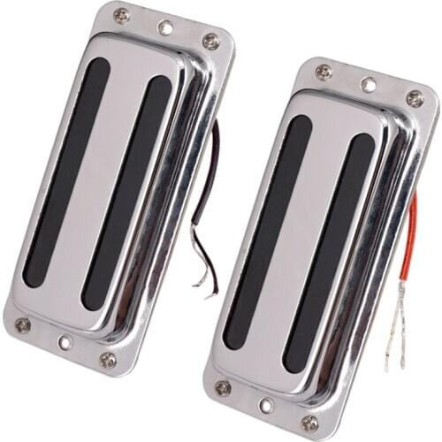2Pcs Metal Pickups Double Coil Bridge Neck Humbucker Pickups for Electric Guitar Accessories