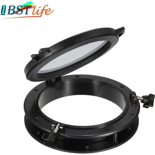 265mm Marine Boat Yacht RV Porthole ABS Plastic Round Hatches Port Lights Replacement Windows Port Hole Opening Portlight