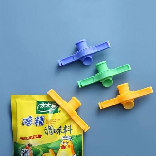 3 Pcs Portable New Kitchen Storage Food Snack Sealing clip outlet kitchen household packaging bag plastic Kitchen food clip