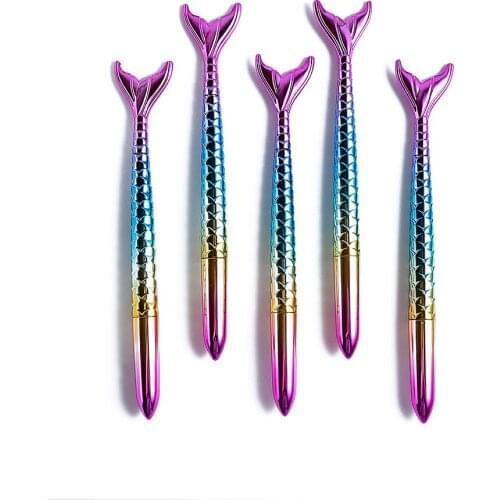 50 PCS Mermaid Ballpoint Pen Blue Ink Kawaii Colorful Funny School Home Office Stationery Writing Supplies Wholesale XB