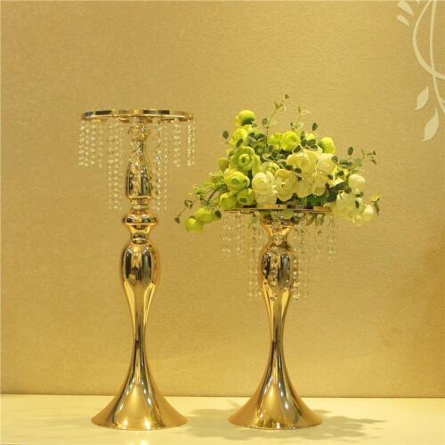 6 pcs/Lot Table Candle Holder Plating Metal Candlestick Geometric Round Romantic Candle Holders Wedding Dinner Decoration ZZT015