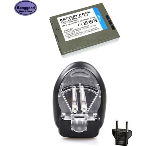 1500mAh BN-V114 BN-V114U BNV114 BNV114U Camera Battery + AC Charger For JVC GR-DVP1 GR-DX100EK GR-DX45 GR-DVP3 GR-DX106 GR-DX48