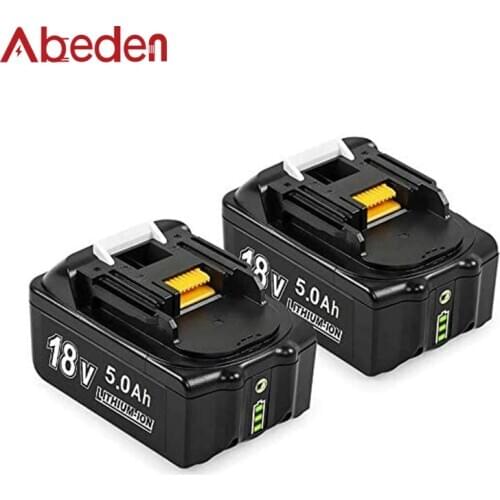 2 Pack 18V 5.0AH BL1850B Battery Replacement For Makita 18V Battery BL1830 BL1850 BL1840 BL1850B-2 BL1845 BL1860B Tool Batteries