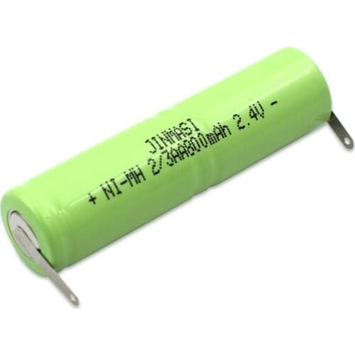 800MAH 2.4V 2/3AA NI-MH battery pack Ni Mh cell with welding pins for electric razor shaver